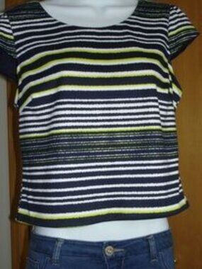 Crop Top with Button Up Back - NWT